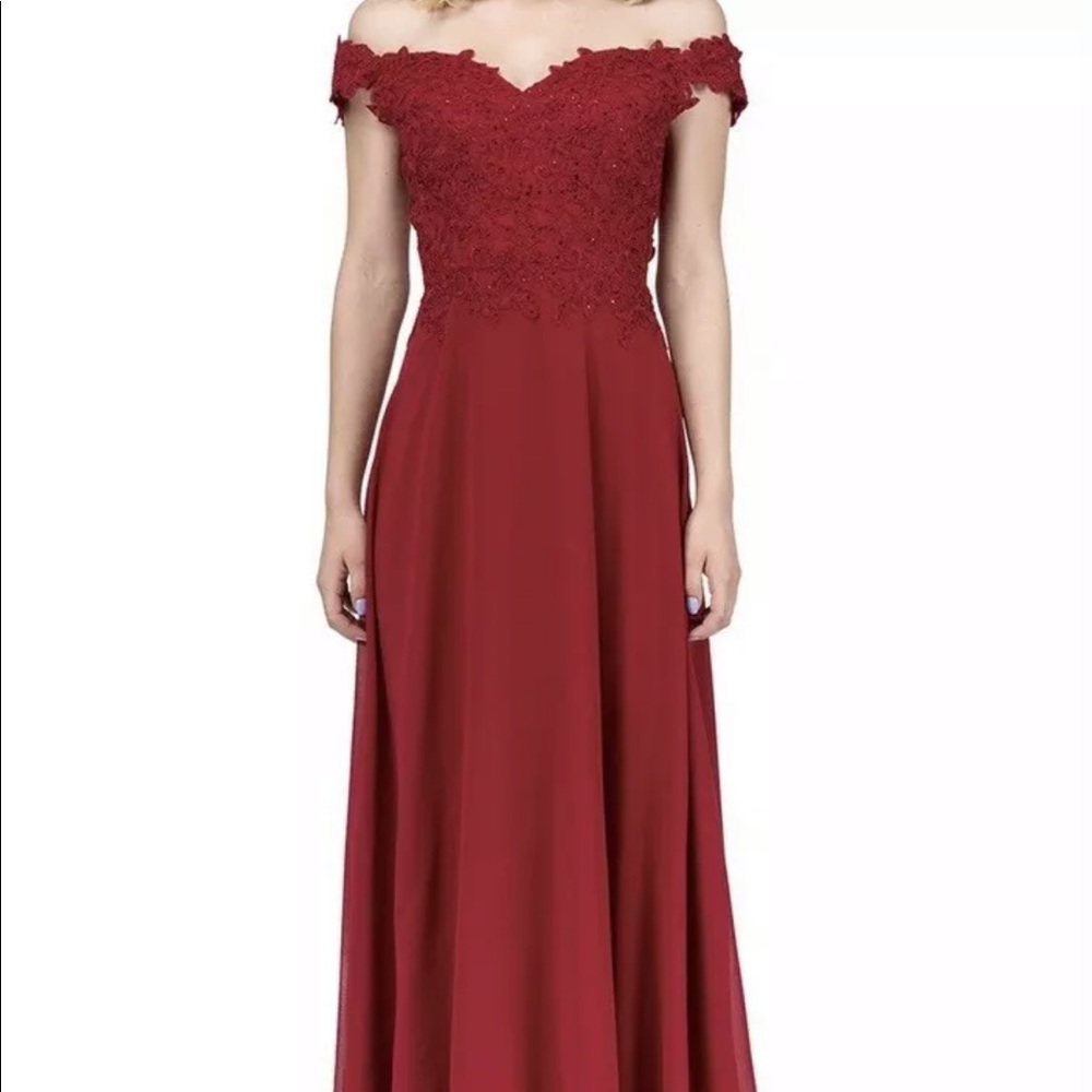 Dancing Queen Red Long Prom/Evening Dress, Medium